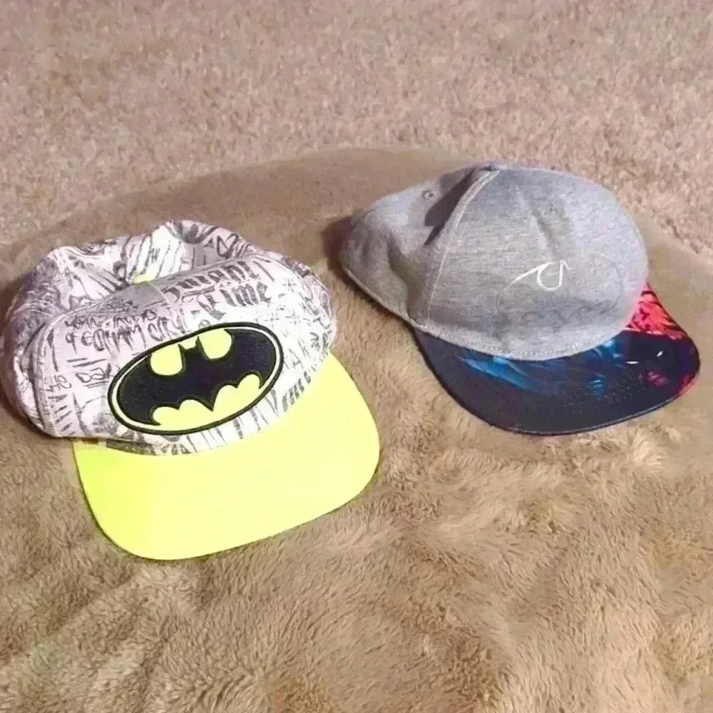 Kids one size fits most batman hats